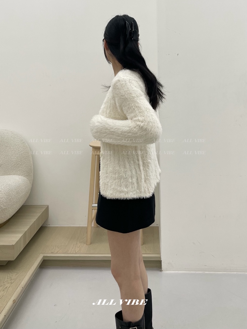 ALLVIBE東大門㊣代購女士新品時尚休閑25秋冬真品職業針織衫ALLVIBE針織衫