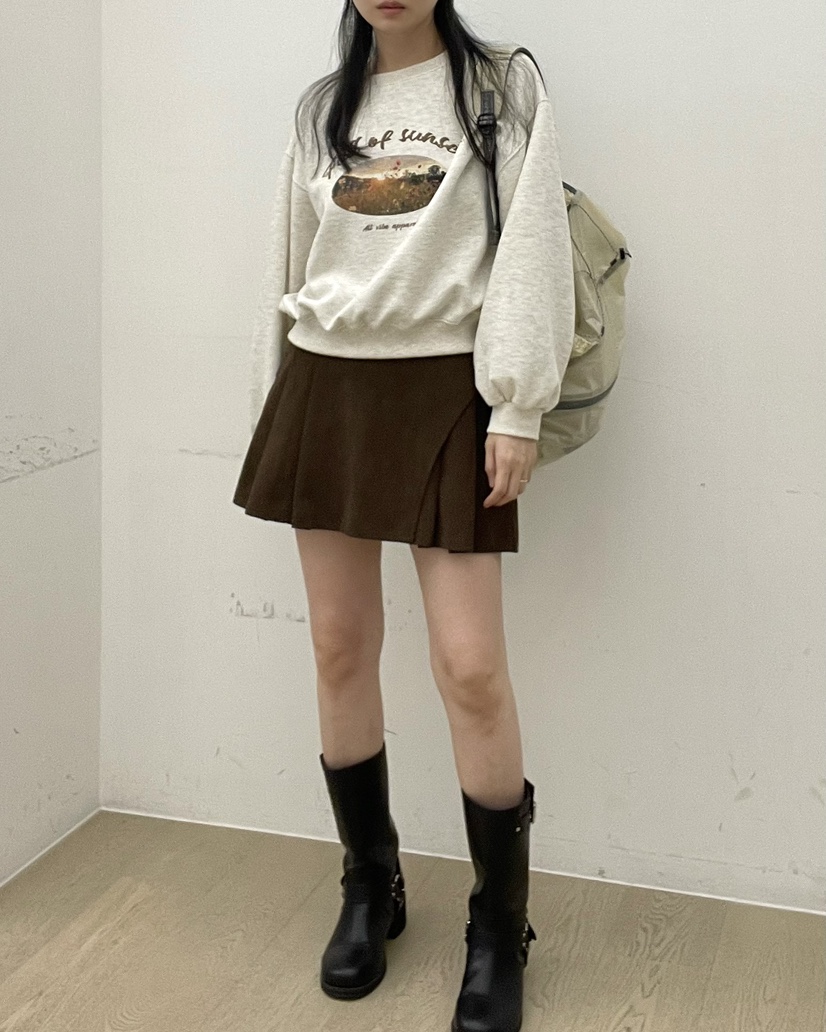 ALLVIBE韓國直郵㊣女士新品職業推薦25秋冬熱賣真品時尚短裙ALLVIBE短裙