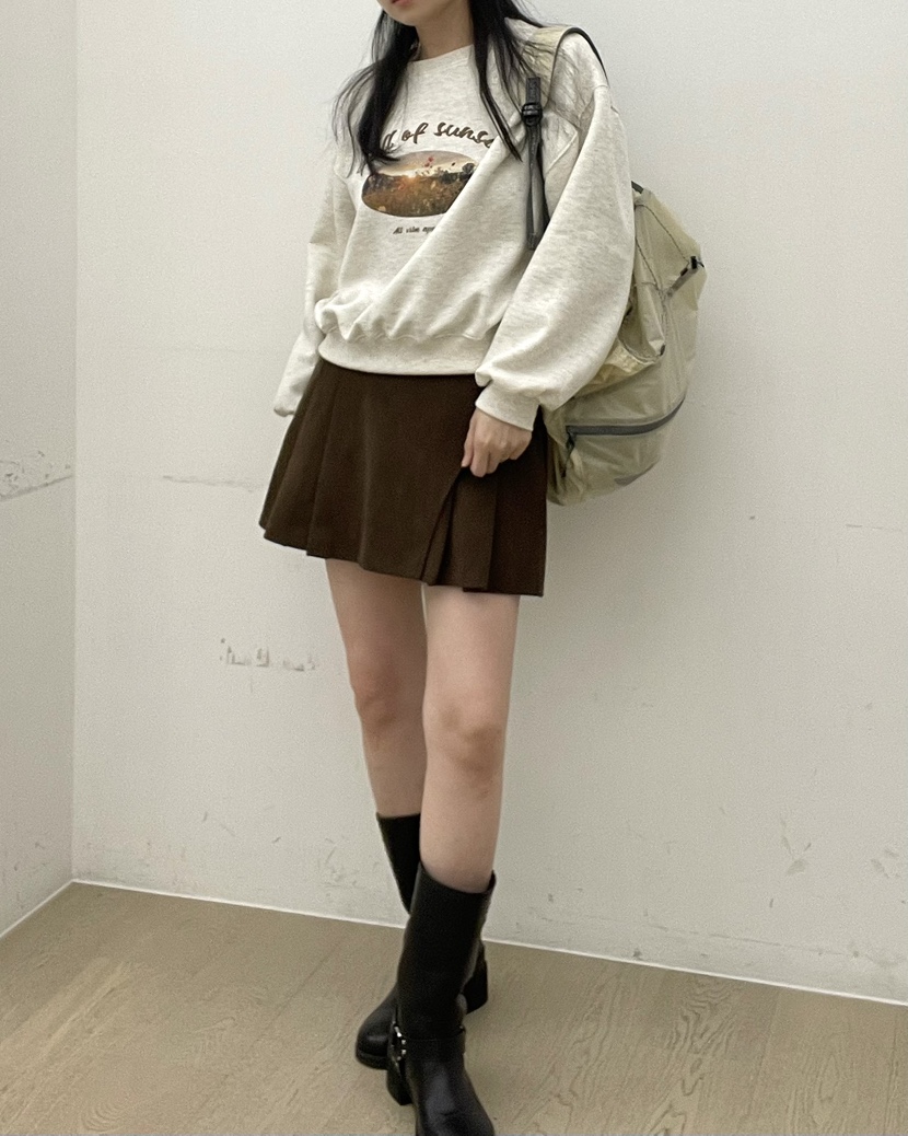 ALLVIBE韓國直郵㊣女士新品職業推薦25秋冬熱賣真品時尚短裙ALLVIBE短裙