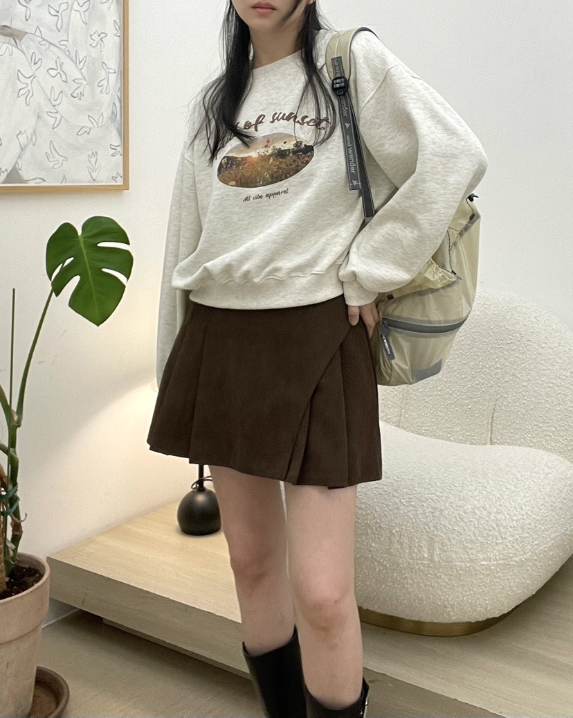 ALLVIBE韓國直郵㊣女士新品職業推薦25秋冬熱賣真品時尚短裙ALLVIBE短裙