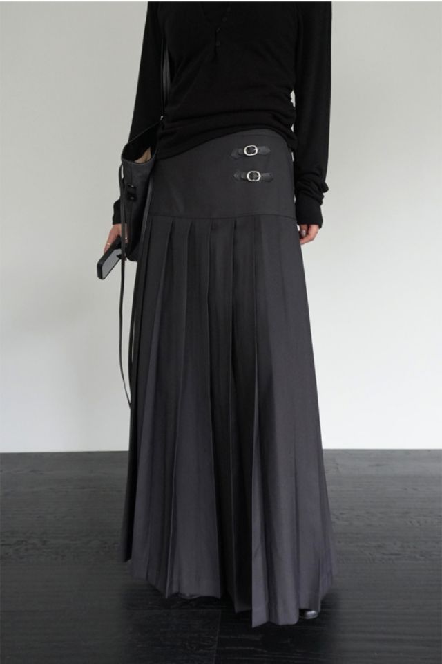 LIVE FOREVER東大門㊣代購女士新款人氣推薦休閑職業時尚長裙LIVE FOR_EVER長裙