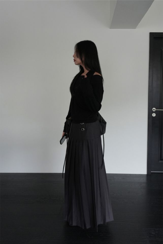 LIVE FOREVER東大門㊣代購女士新款人氣推薦休閑職業時尚長裙LIVE FOR_EVER長裙