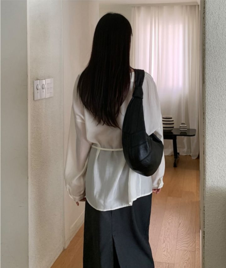 LIVE FOREVER東大門㊣代購女士新品真品熱賣職業人氣長裙系帶LIVE FOR_EVER長裙