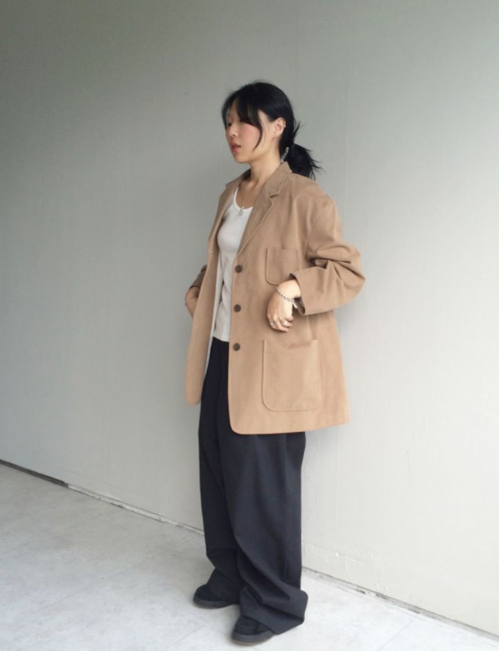 LIVE FOREVER東大門㊣實拍女裝新品休閑職業推薦25秋冬夾克LIVE FOR_EVER夾克圖色2