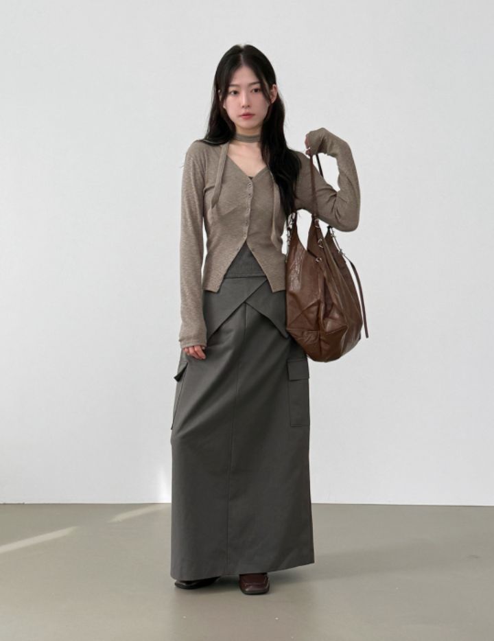 LIVE FOREVER東大門㊣直郵女士新品休閑時尚職業推薦真品長裙LIVE FOR_EVER長裙