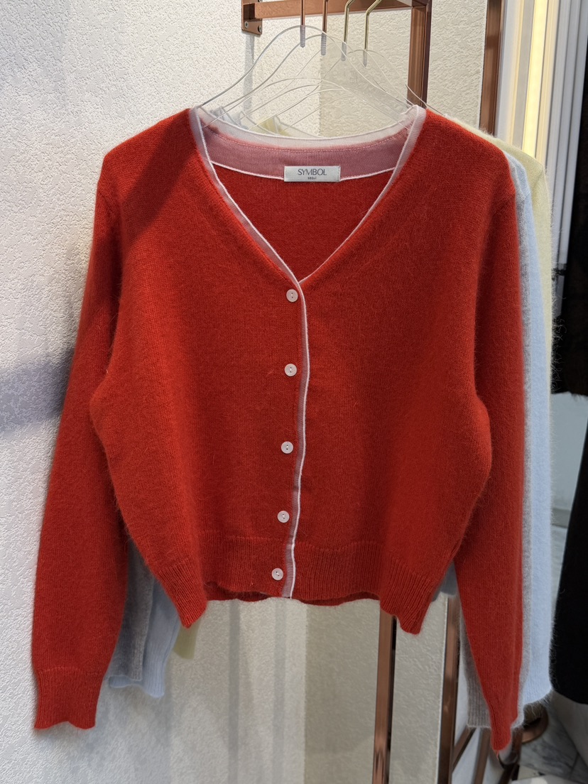 SYMBOL韓國代購㊣女裝新品時尚熱賣職業休閑25秋冬人氣針織衫SYMBOL針織衫