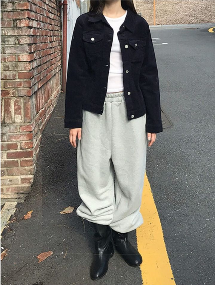 LIVE FOREVER韓國代購㊣女士新款推薦人氣時尚休閑真品休閑褲LIVE FOR_EVER休閑褲