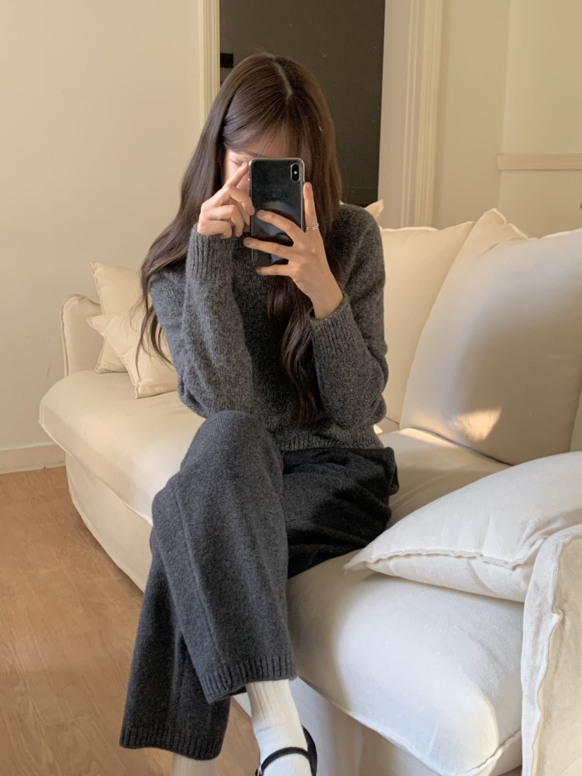 LEGACY韓國代購㊣女裝新款推薦熱賣職業休閑毛衣羊駝毛兜帽LEGACY毛衣