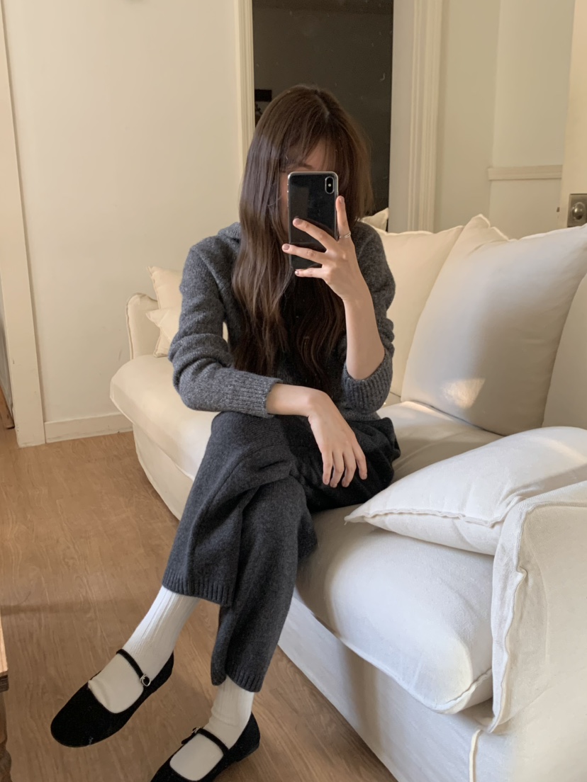 LEGACY韓國代購㊣女裝新款推薦熱賣職業休閑毛衣羊駝毛兜帽LEGACY毛衣