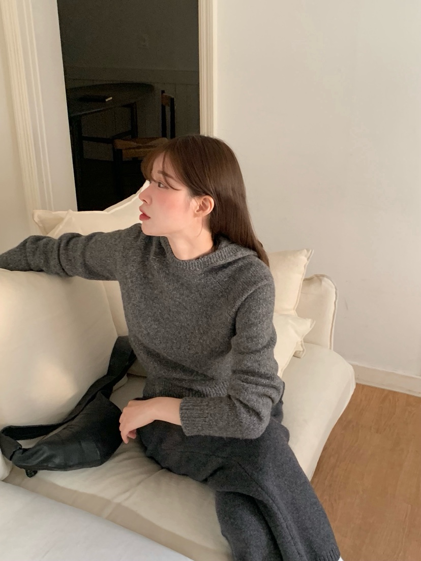 LEGACY韓國代購㊣女裝新款推薦熱賣職業休閑毛衣羊駝毛兜帽LEGACY毛衣