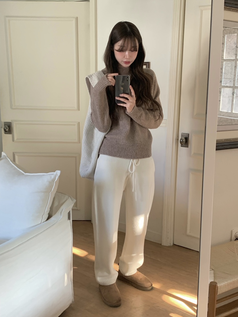 LEGACY韓國代購㊣女裝新款推薦熱賣職業休閑毛衣羊駝毛兜帽LEGACY毛衣