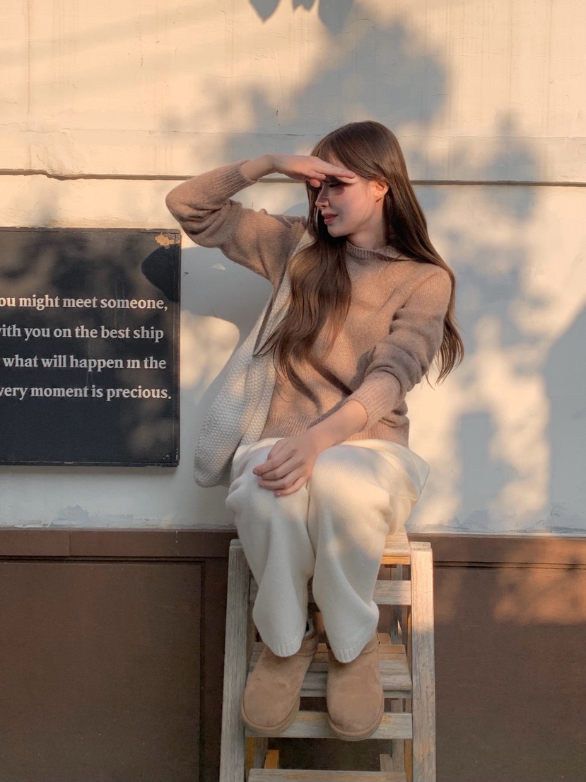 LEGACY韓國代購㊣女裝新款推薦熱賣職業休閑毛衣羊駝毛兜帽LEGACY毛衣