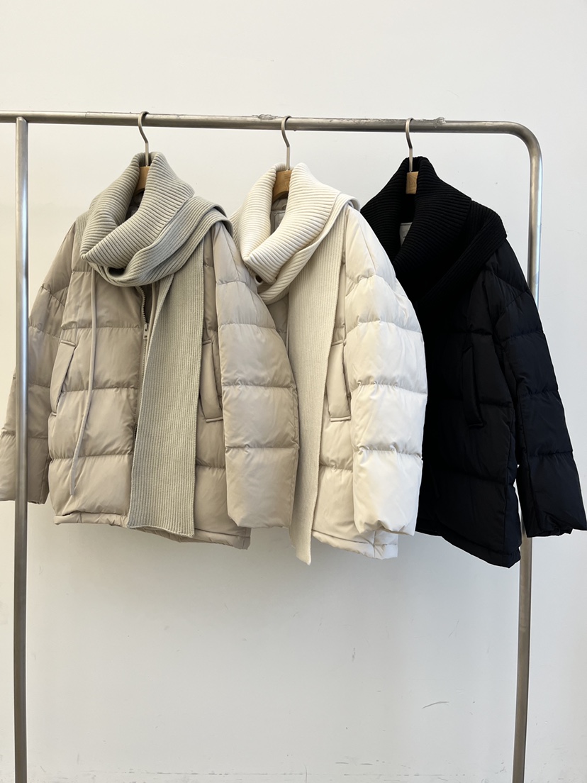 DARAK韓國代購㊣女士新款推薦休閑職業25秋冬短款棉服含圍巾DARAK短款棉服