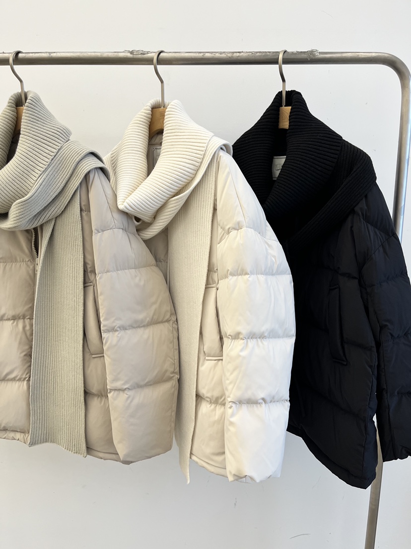 DARAK韓國代購㊣女士新款推薦休閑職業25秋冬短款棉服含圍巾DARAK短款棉服