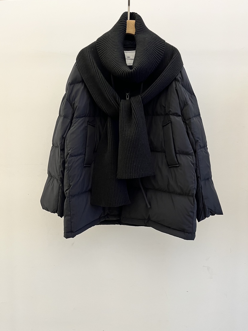 DARAK韓國代購㊣女士新款推薦休閑職業25秋冬短款棉服含圍巾DARAK短款棉服