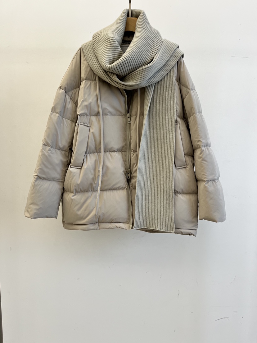 DARAK韓國代購㊣女士新款推薦休閑職業25秋冬短款棉服含圍巾DARAK短款棉服圖色3