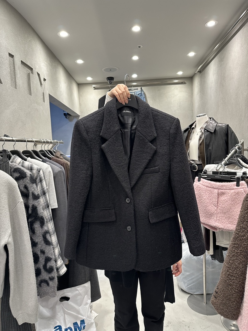 CELEBRITY-A東大門㊣實拍女士新款推薦熱賣25秋冬職業夾克CELEBRITY-A夾克圖色3
