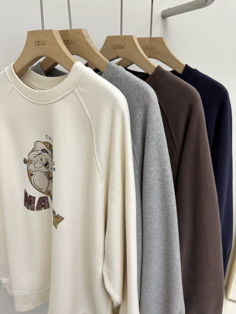 CELLI東大門㊣直郵女士新品休閑推薦職業25秋冬衛衣大力水手抓絨CELLI衛衣