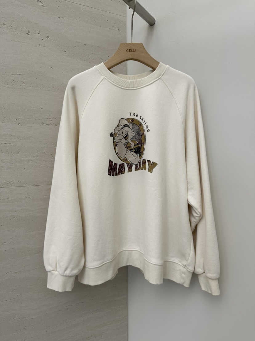 CELLI東大門㊣直郵女士新品休閑推薦職業25秋冬衛衣大力水手抓絨CELLI衛衣