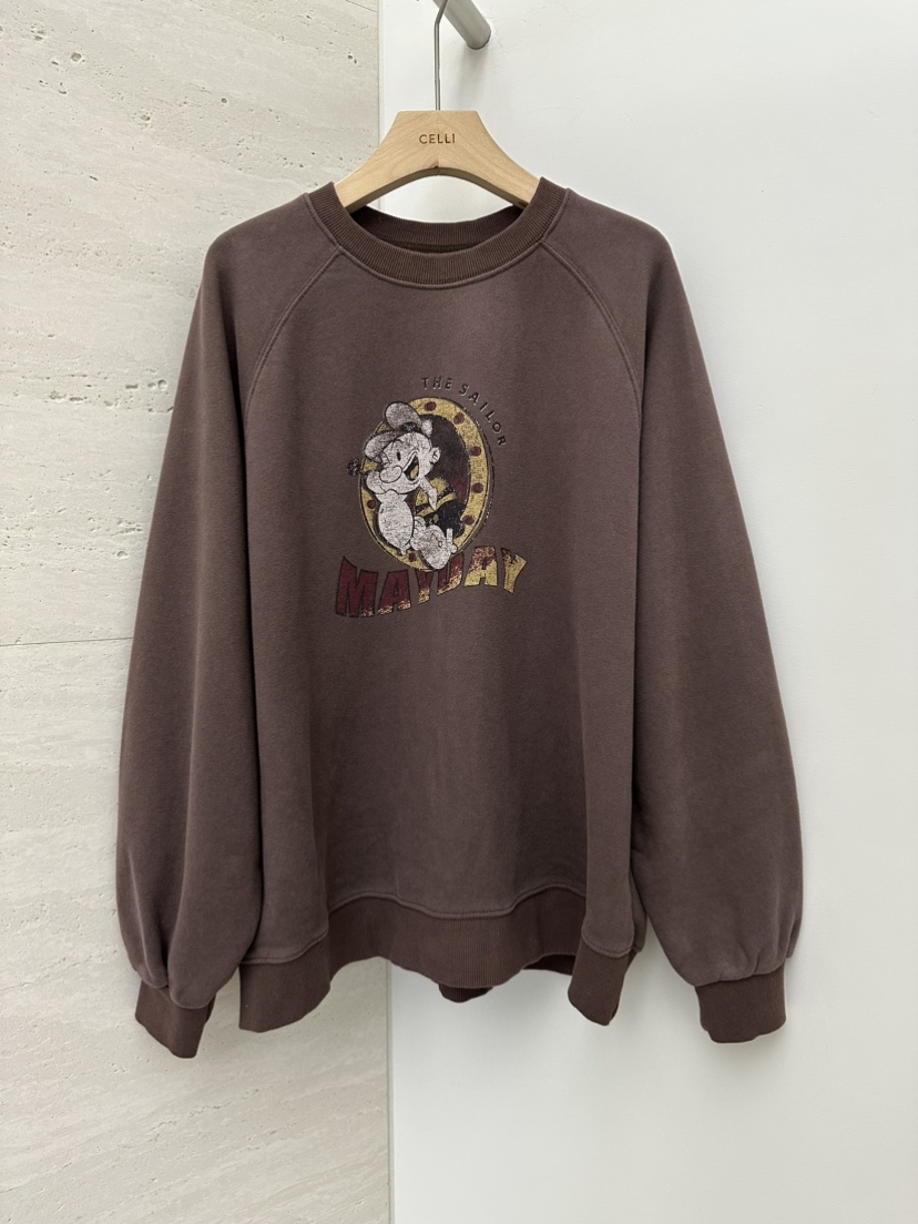 CELLI東大門㊣直郵女士新品休閑推薦職業25秋冬衛衣大力水手抓絨CELLI衛衣圖色3