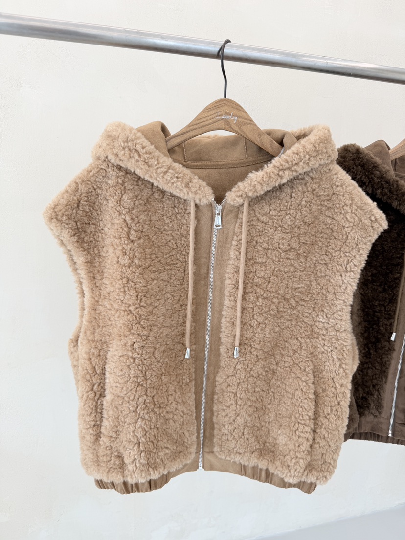 LAUNDRY東大門㊣直郵女裝新款真品人氣時尚職業馬甲抓絨連帽LAUNDRY馬甲