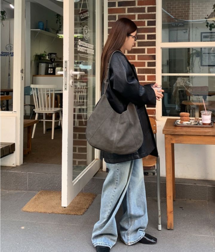 LIVE FOREVER東大門㊣代購女士新款人氣休閑職業中長款大衣絨LIVE FOR_EVER中長款大衣