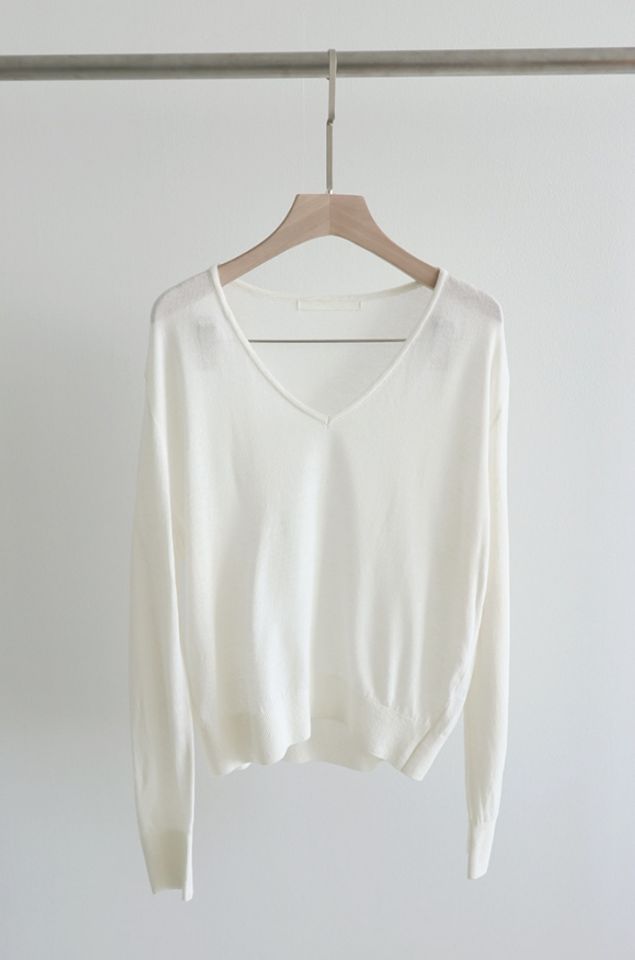 LIVE FOREVER東大門㊣實拍女裝新品休閑職業針織衫V領亞麻LIVE FOR_EVER針織衫