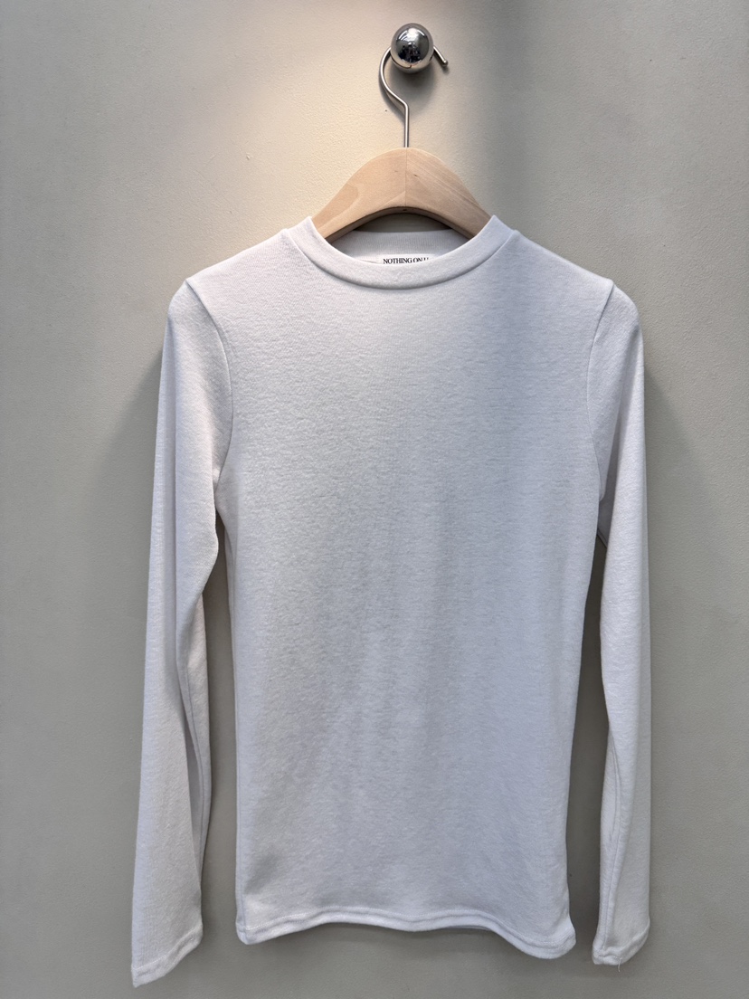NOTHING韓國直郵㊣女裝新品推薦真品時尚熱賣人氣長袖T恤絨NOTHING長袖T恤圖色3