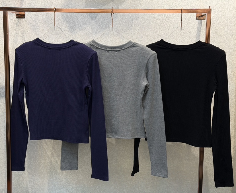 SYMBOL東大門㊣實拍女士新品時尚熱賣推薦25秋冬職業長袖T恤SYMBOL長袖T恤