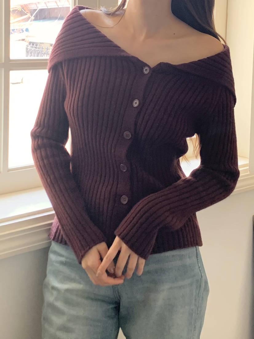 LEGACY韓國直郵㊣女士新款職業推薦休閑熱賣人氣針織衫露肩LEGACY針織衫