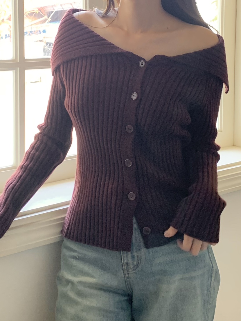 LEGACY韓國直郵㊣女士新款職業推薦休閑熱賣人氣針織衫露肩LEGACY針織衫