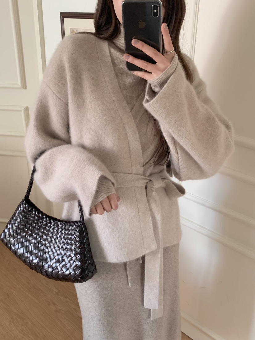 LEGACY東大門㊣直郵女裝新品休閑真品短款大衣含腰帶浣熊開衫LEGACY短款大衣