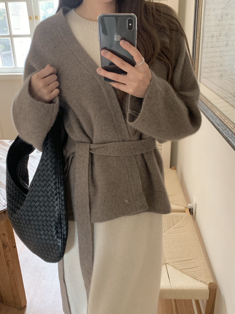 LEGACY東大門㊣直郵女裝新品休閑真品短款大衣含腰帶浣熊開衫LEGACY短款大衣