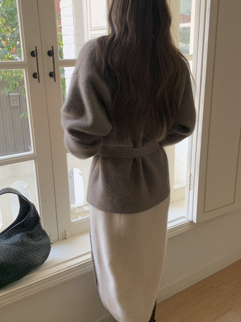 LEGACY東大門㊣直郵女裝新品休閑真品短款大衣含腰帶浣熊開衫LEGACY短款大衣