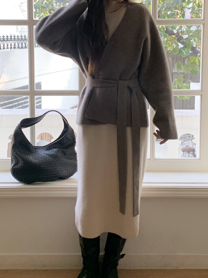 LEGACY東大門㊣直郵女裝新品休閑真品短款大衣含腰帶浣熊開衫LEGACY短款大衣