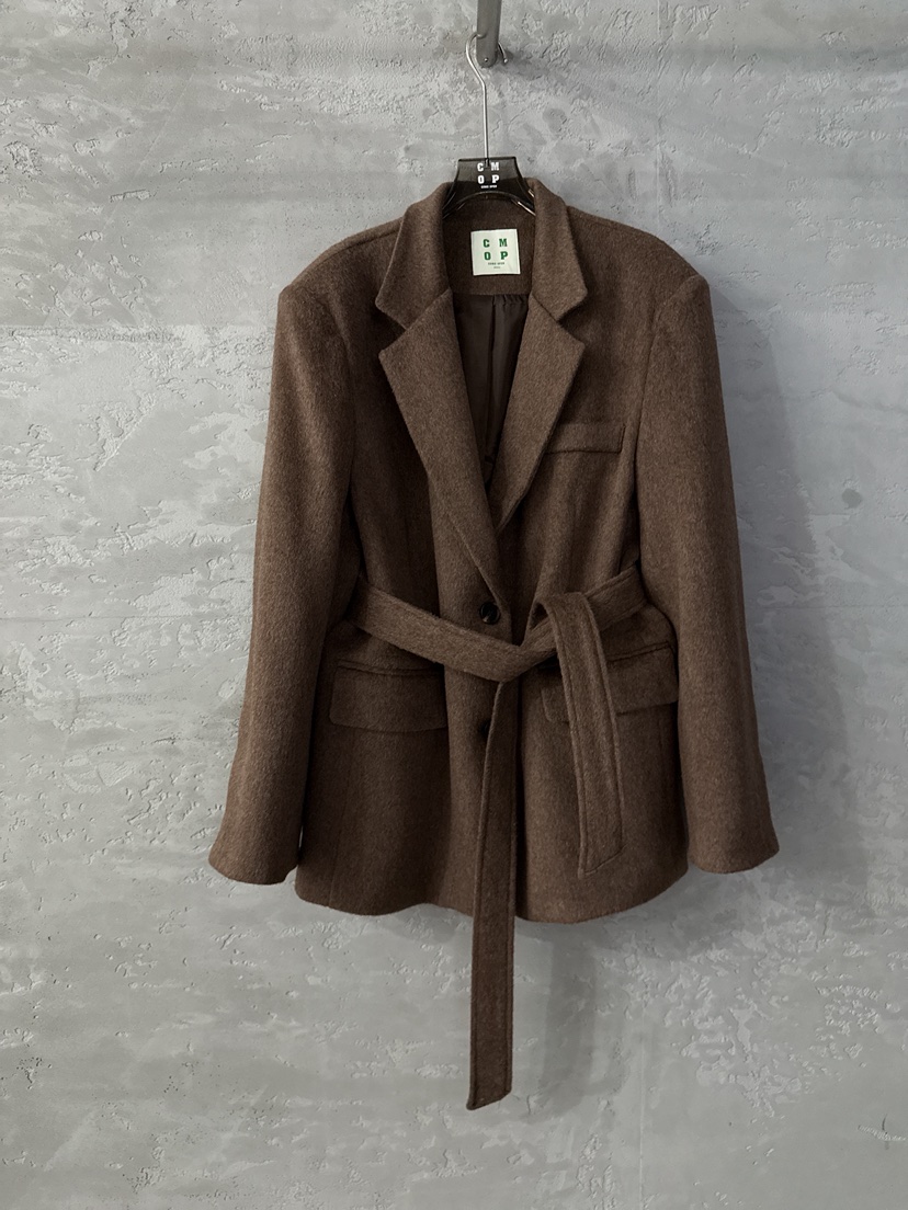 COME OPEN東大門㊣代購女士新款職業熱賣休閑時尚夾克腰帶COMP-(COME OPEN)夾克