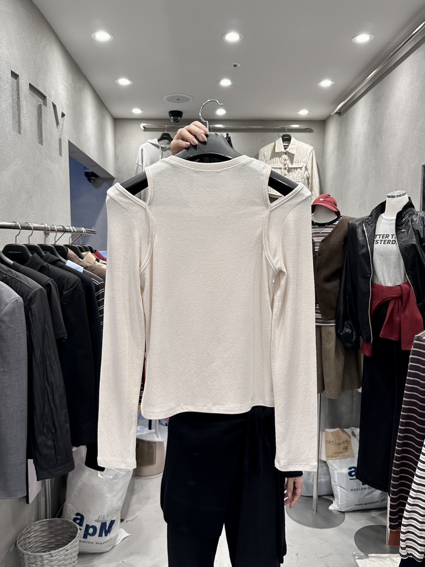 CELEBRITY-A東大門㊣直郵女裝新款推薦熱賣25秋冬職業長袖T恤CELEBRITY-A長袖T恤