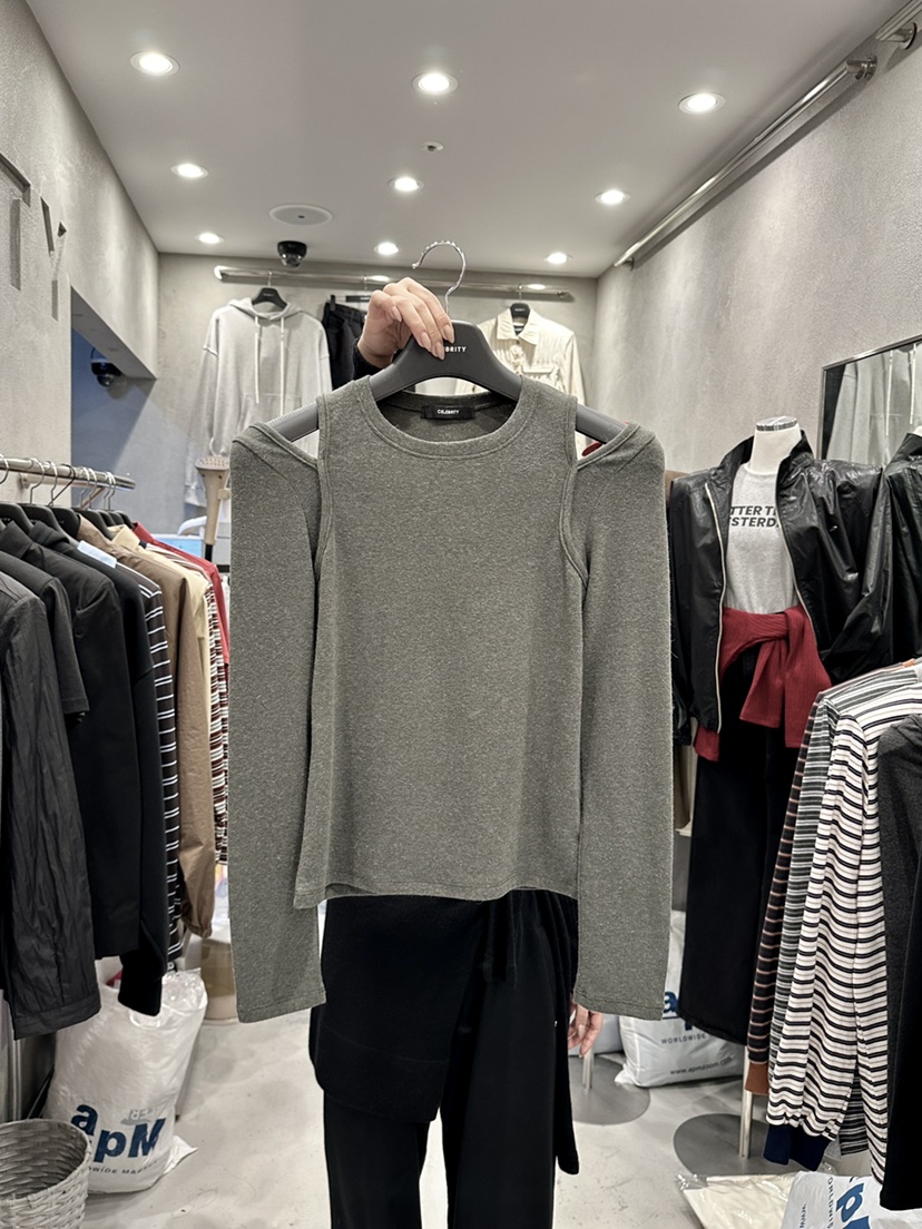 CELEBRITY-A東大門㊣直郵女裝新款推薦熱賣25秋冬職業長袖T恤CELEBRITY-A長袖T恤圖色2