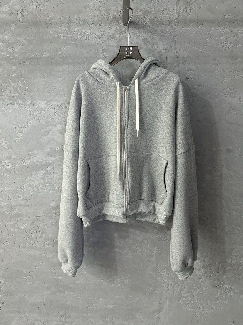 COME OPEN韓國代購㊣女士新款真品25秋冬衛衣連帽拉鏈衫加絨COMP-(COME OPEN)衛衣圖色2