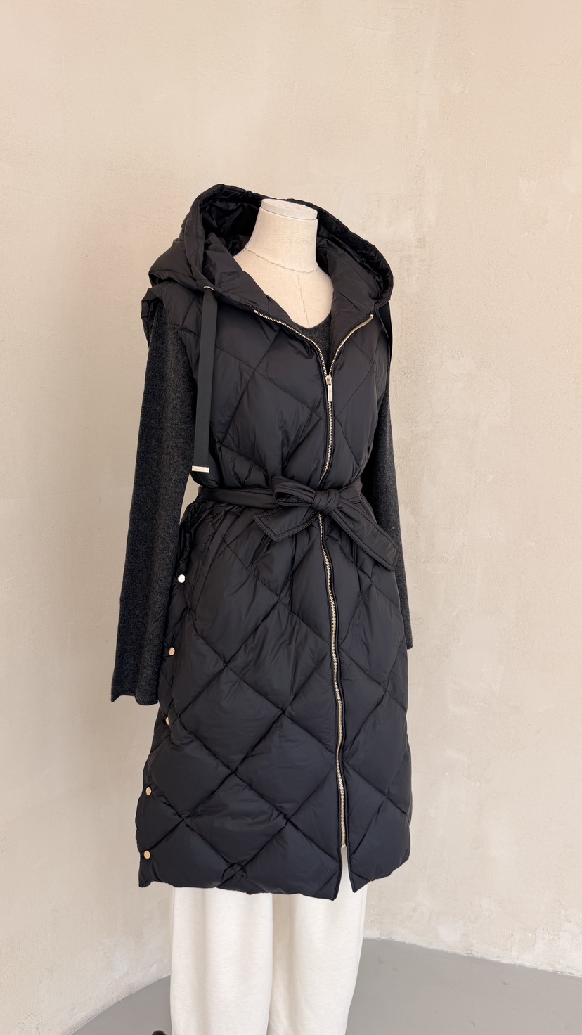 LAUNDRY東大門㊣代購女裝新款熱賣時尚人氣馬甲含腰帶絎縫鴨絨LAUNDRY馬甲