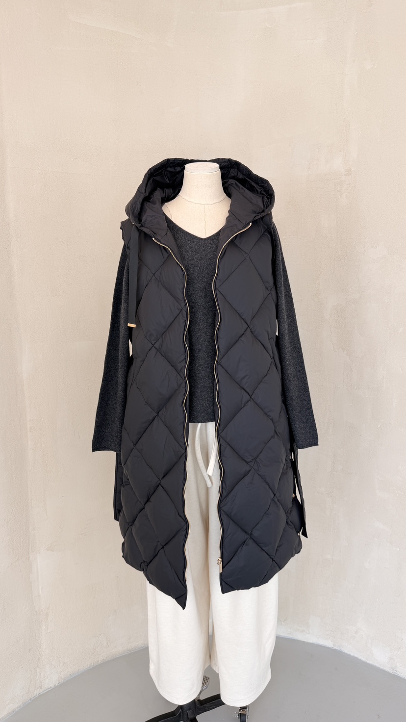 LAUNDRY東大門㊣代購女裝新款熱賣時尚人氣馬甲含腰帶絎縫鴨絨LAUNDRY馬甲