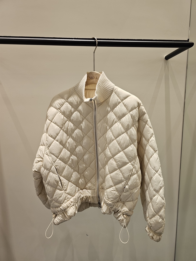 NEOUL東大門㊣代購女裝新款職業推薦熱賣真品25秋冬短款棉服雙面NEOUL/ahin雙領標簽短款棉服