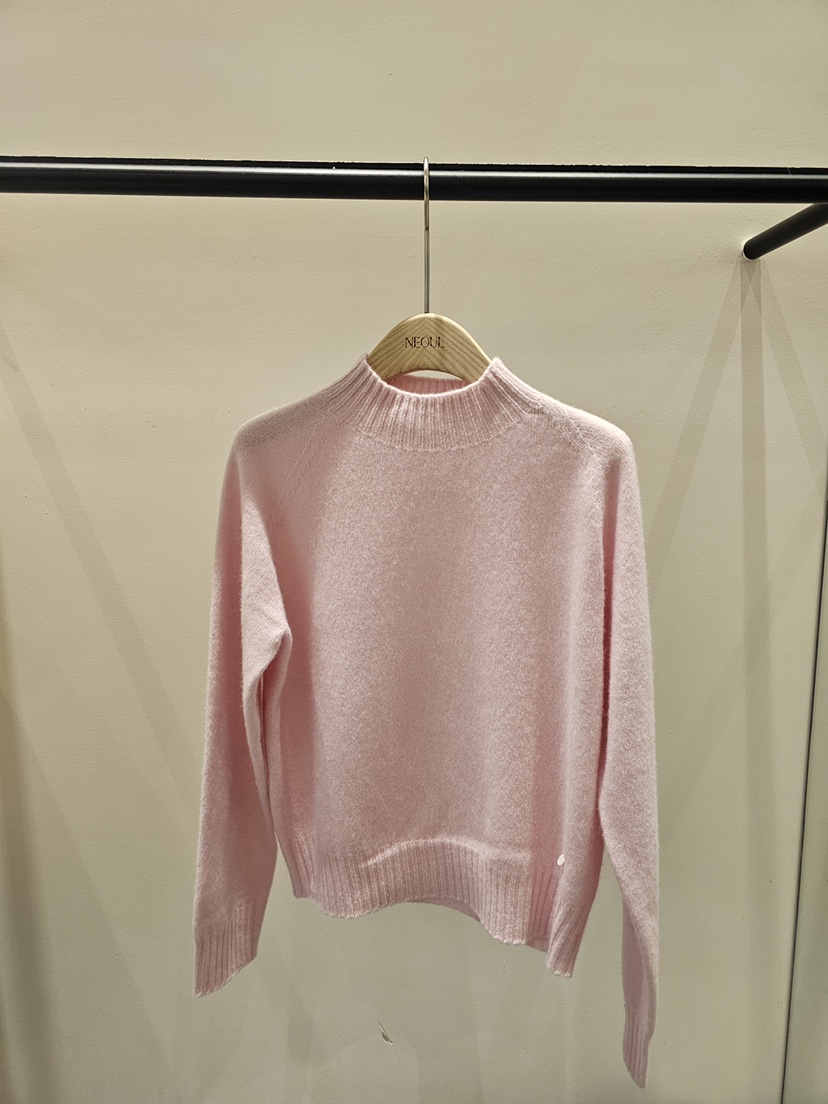 NEOUL韓國代購㊣女裝新品真品時尚推薦休閑人氣職業25秋冬針織衫NEOUL/ahin雙領標簽針織衫圖色2