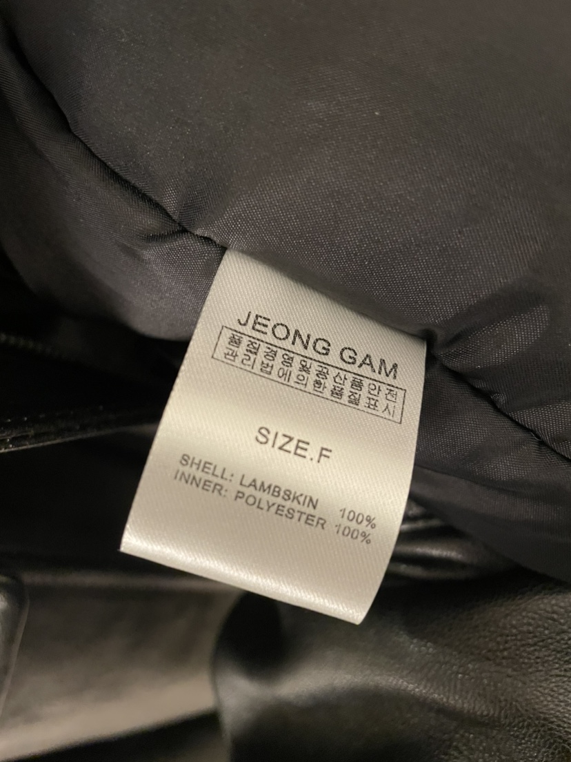 JEONG GAM STUDIOS東大門㊣直郵女裝新款熱賣休閑皮衣羊皮JEONG GAM皮衣