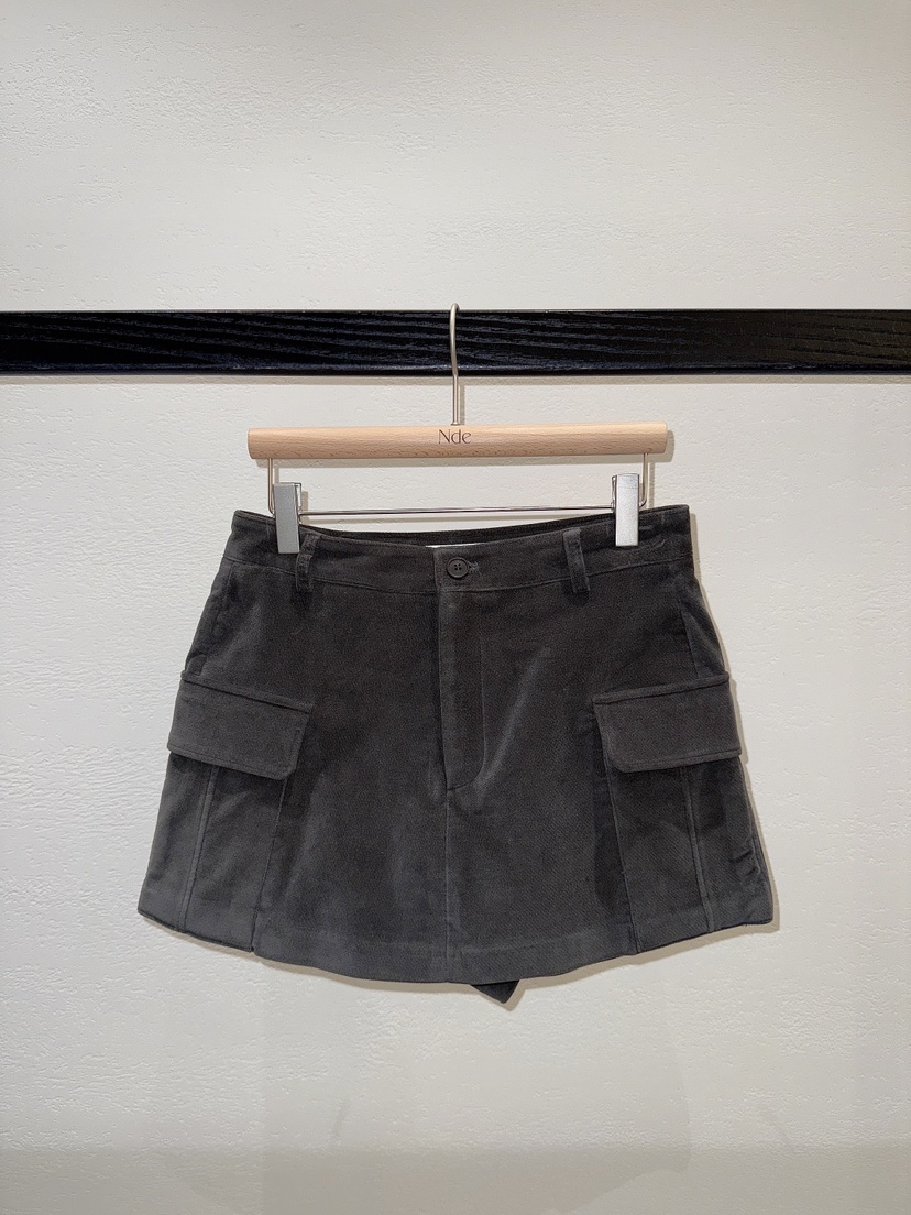 NDE韓國代購㊣女裝新品推薦休閑時尚真品人氣25秋冬裙褲工裝NDE裙褲圖色2