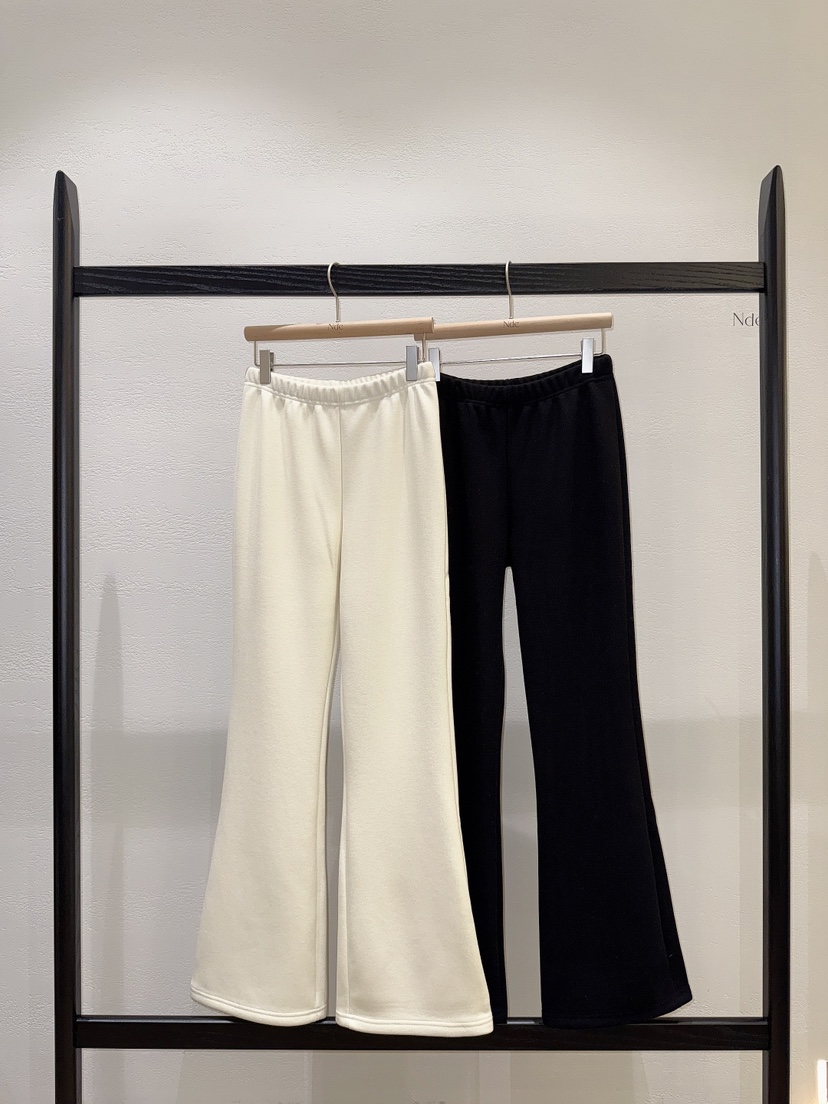 NDE韓國代購㊣女裝新款時尚熱賣人氣休閑推薦休閑褲加絨修身NDE休閑褲