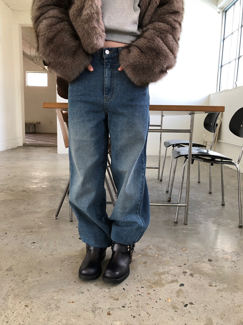 UNBOUND東大門㊣直郵女士新款推薦熱賣真品牛仔褲不含腰帶條紋UNBOUND牛仔褲