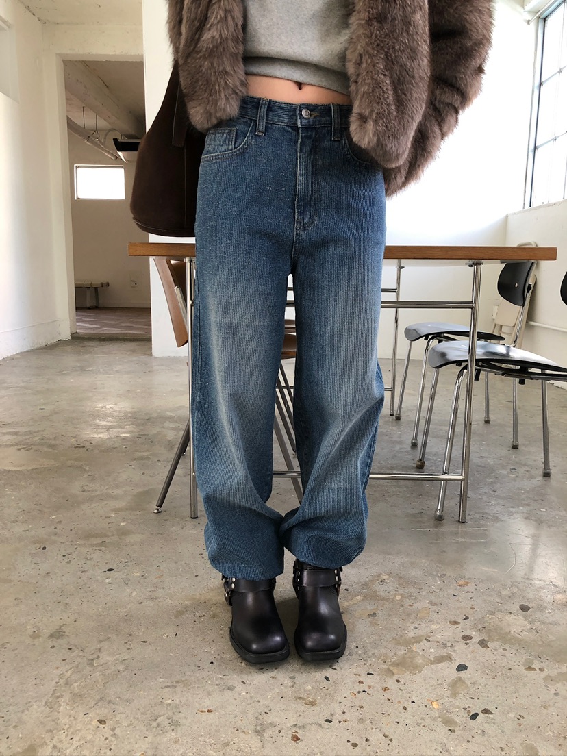 UNBOUND東大門㊣直郵女士新款推薦熱賣真品牛仔褲不含腰帶條紋UNBOUND牛仔褲