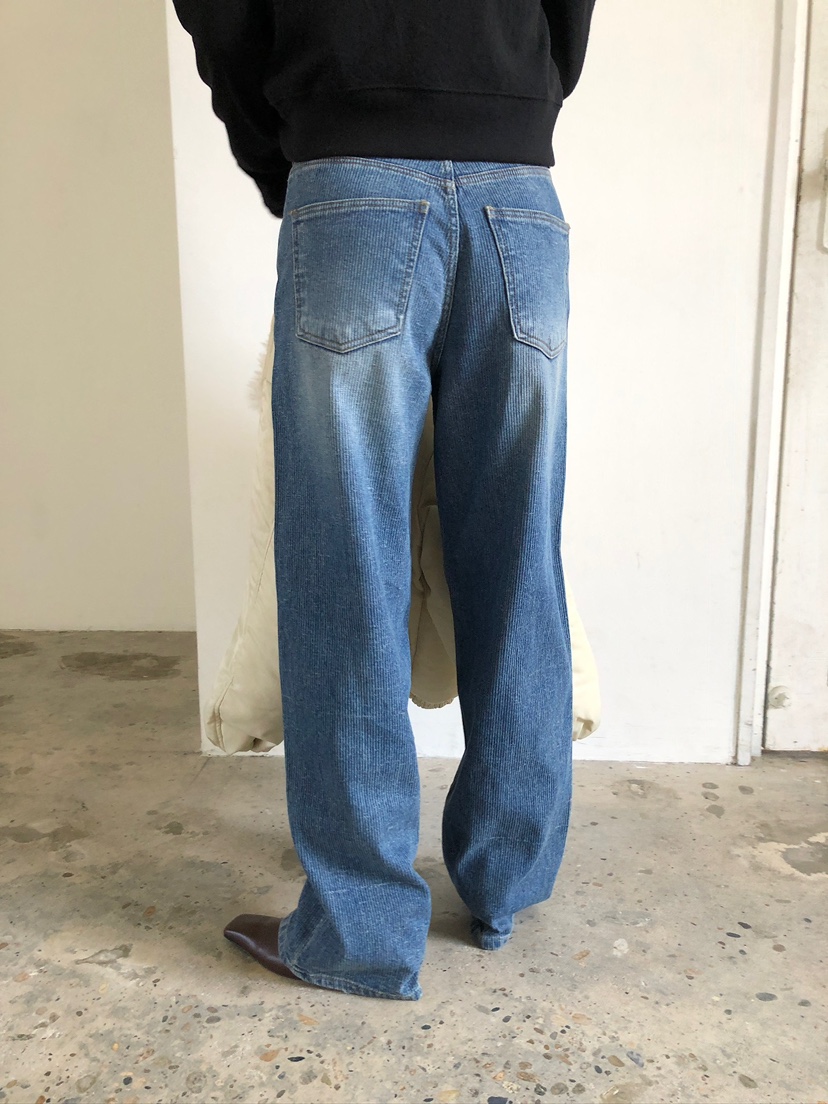 UNBOUND東大門㊣直郵女士新款推薦熱賣真品牛仔褲不含腰帶條紋UNBOUND牛仔褲