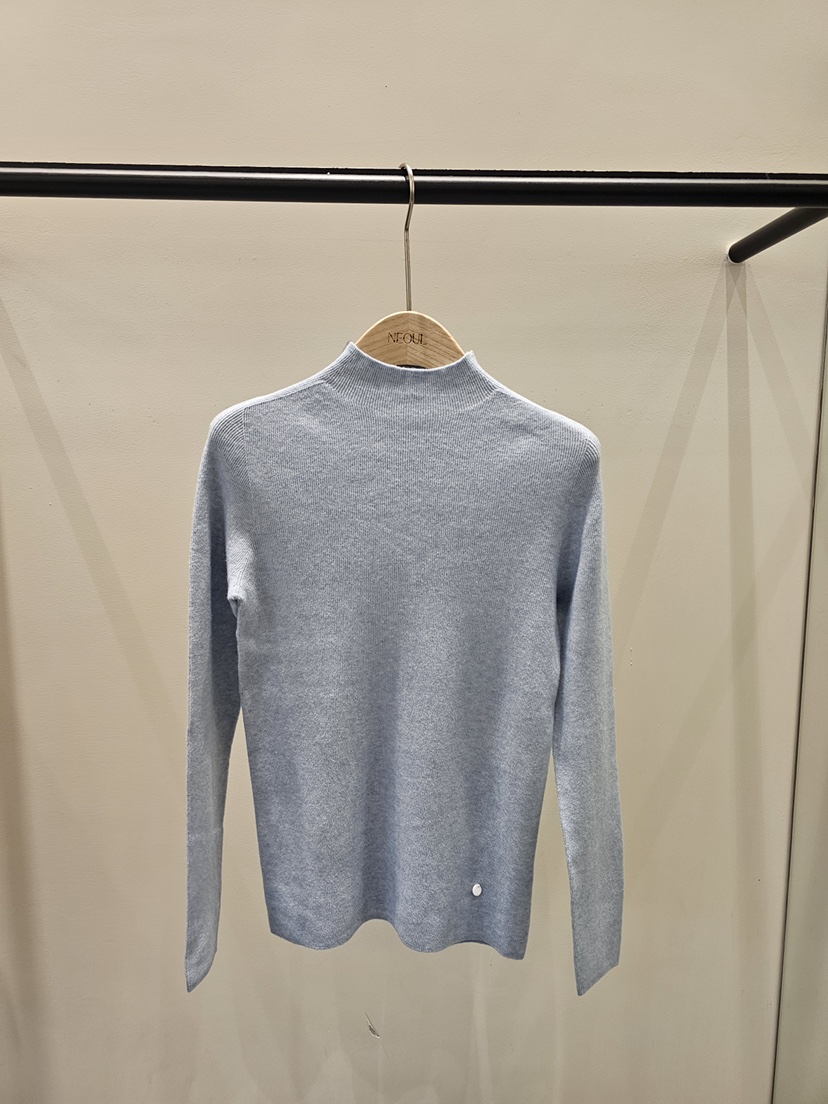 NEOUL東大門㊣代購女士新款休閑真品熱賣時尚25秋冬針織衫羅紋NEOUL/ahin雙領標簽針織衫圖色2